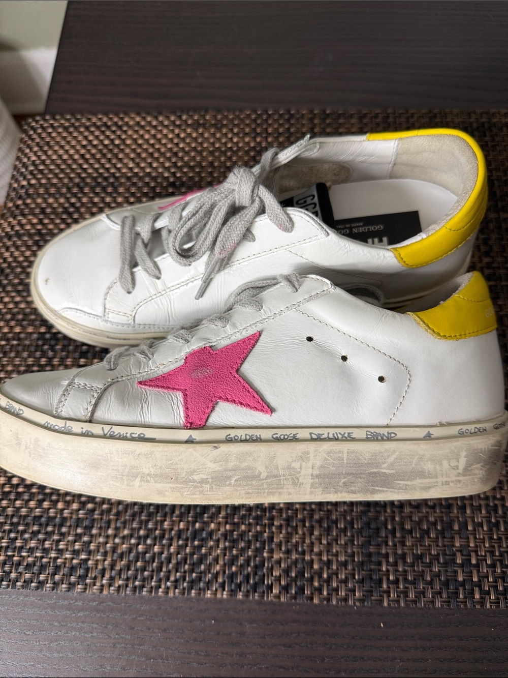 Golden Goose Hi Star Leather Sneakers - Picture 3 of 16